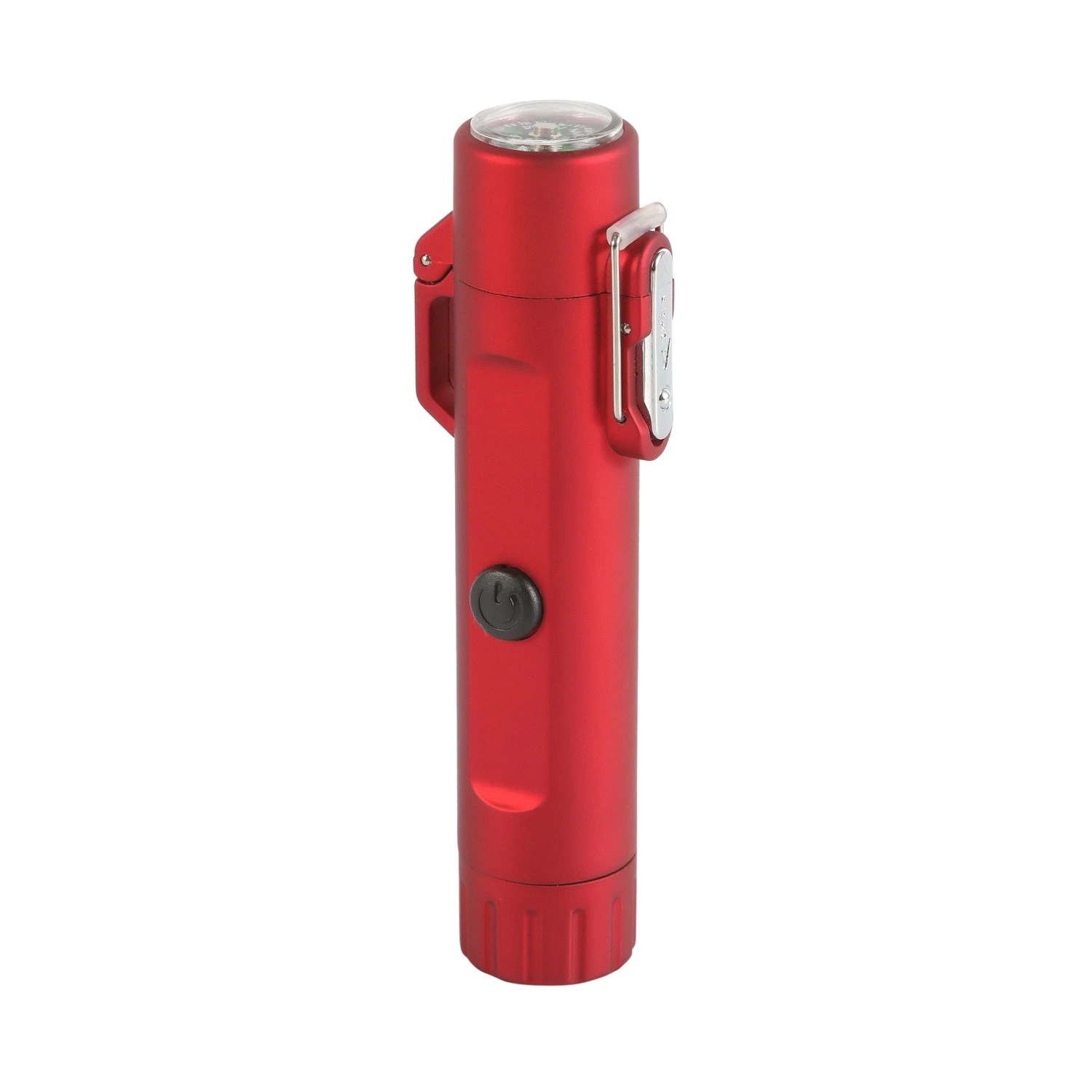 Cigarette Lighter Outdoor Multi-Function USB Electric Lighter with Flashlight and Compass Waterproof