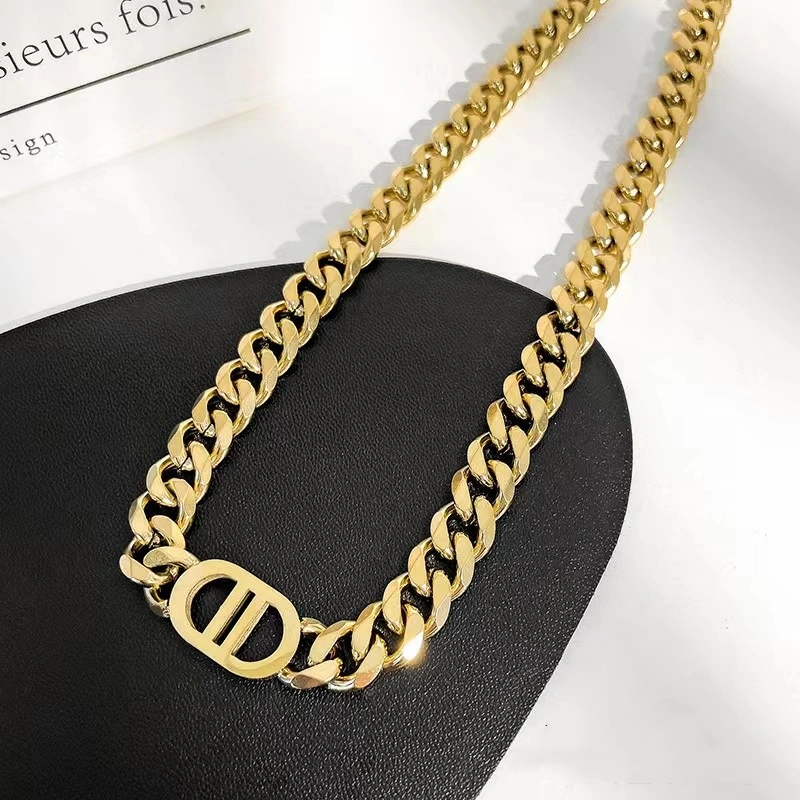 Luxury Design Jewelry Famous Popular Brands Gold Plated Stainless Steel Pearl Double Cc Gg CD Long Fashion Designer Necklace