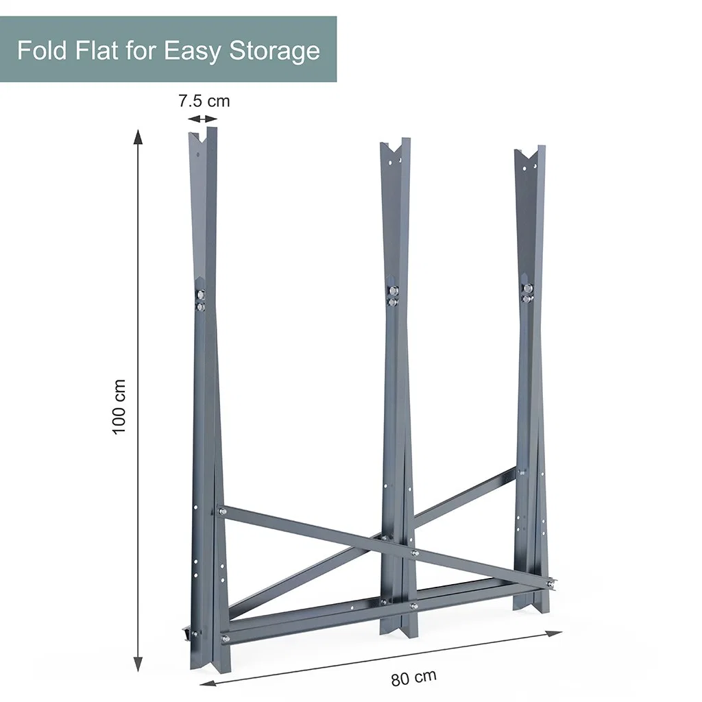 Portable Saw Horse with Serrated Teeth for Log Firewood and Timber