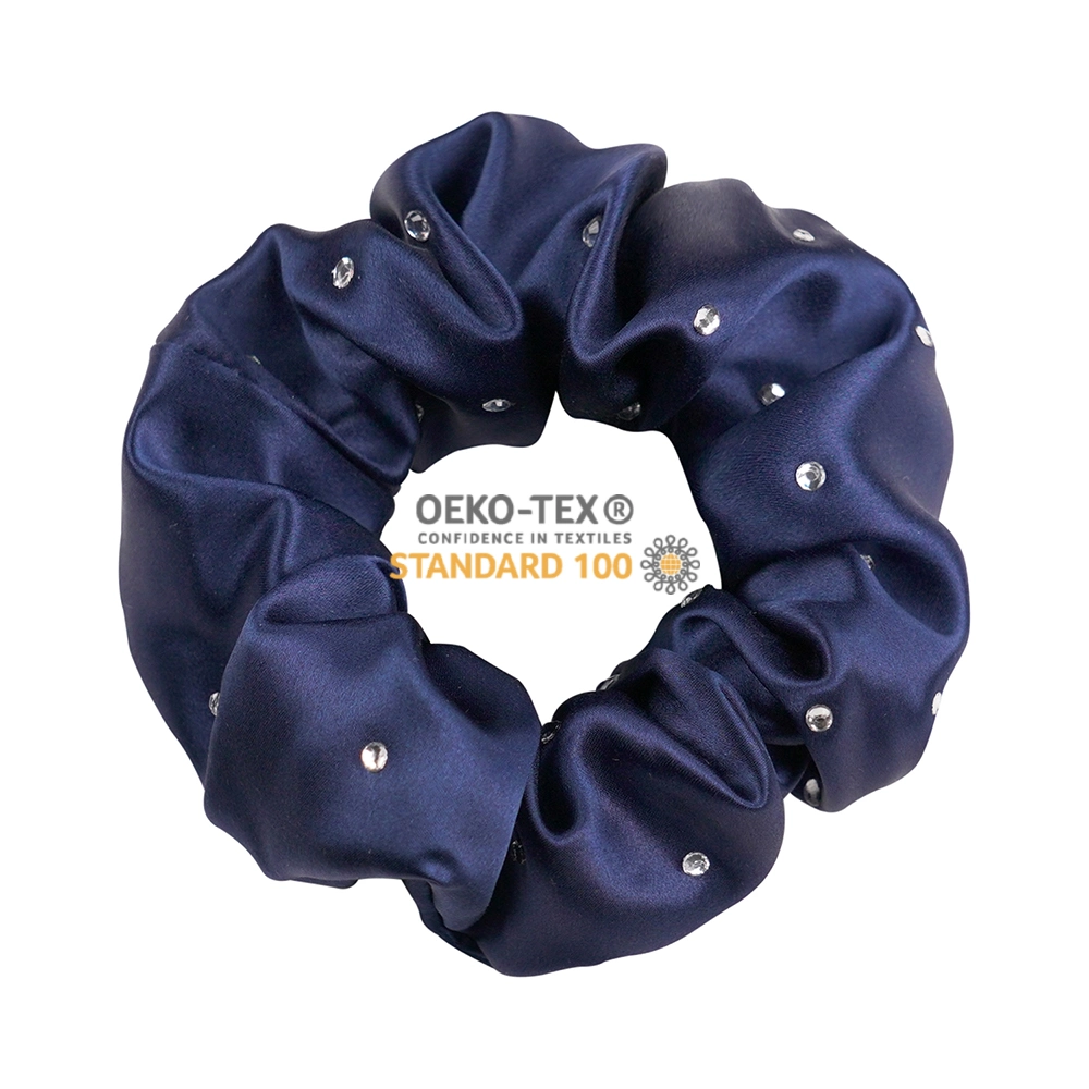 Acessórios para cabelo cristais Scrunchies de seda para 100% Mulberry seda