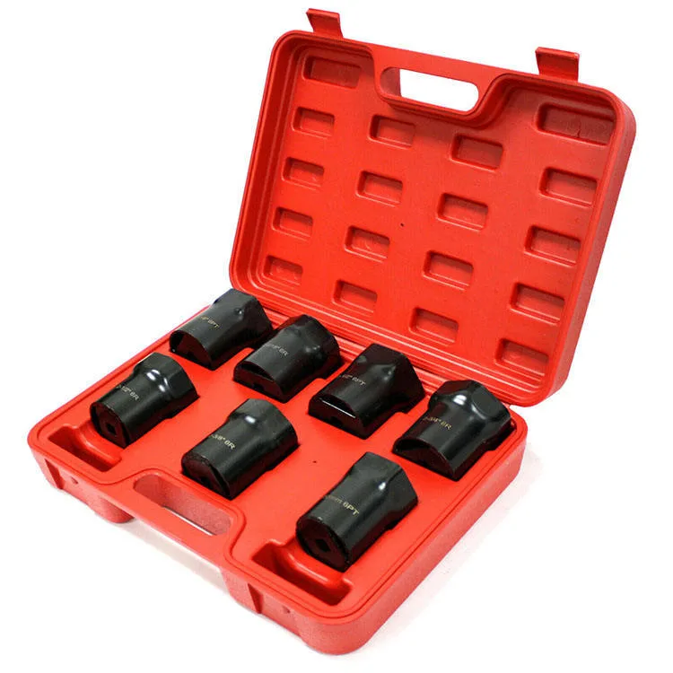 DNT Chinese Manufacturer Supplier Auto Tools 7PCS Weel Bearing Lock Nut Socket and Replace Tool Kit for Garage