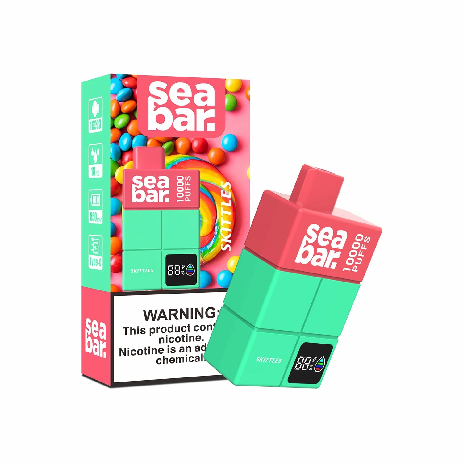 Original Seabar 6000/7000/10000 Puffs Disposable/Chargeable Wholesale/Supplier I Vape Alibaba Puff Distributors 2% 5% Nicotine LED Display Screen Disposable/Chargeable Vape 10K Puffs