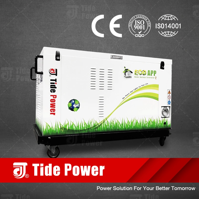 Tide Power Ecoapp Home Backup Gas Generator, LPG/Natural Gas Bifuel Generator, 7kw, 8kw, 10kw, 11kw, 16kw and 20kw