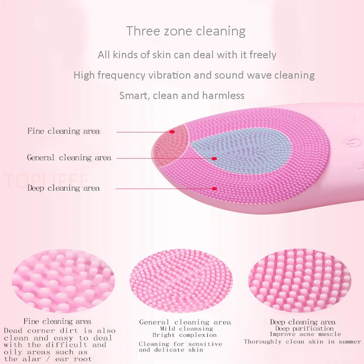 10% off Multi-Functional Beauty Equipment Silicone Face Brush Electric Facial Massager Brush