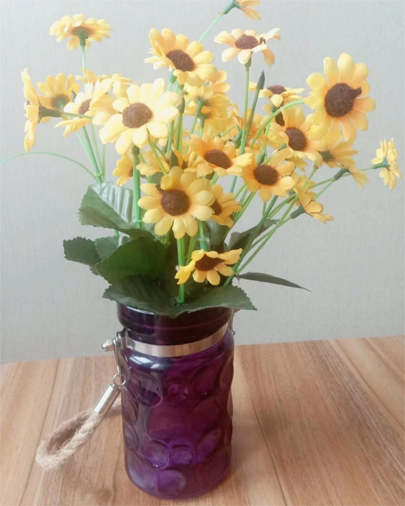 Hanging Rope Glass Flower Vase in Various Color