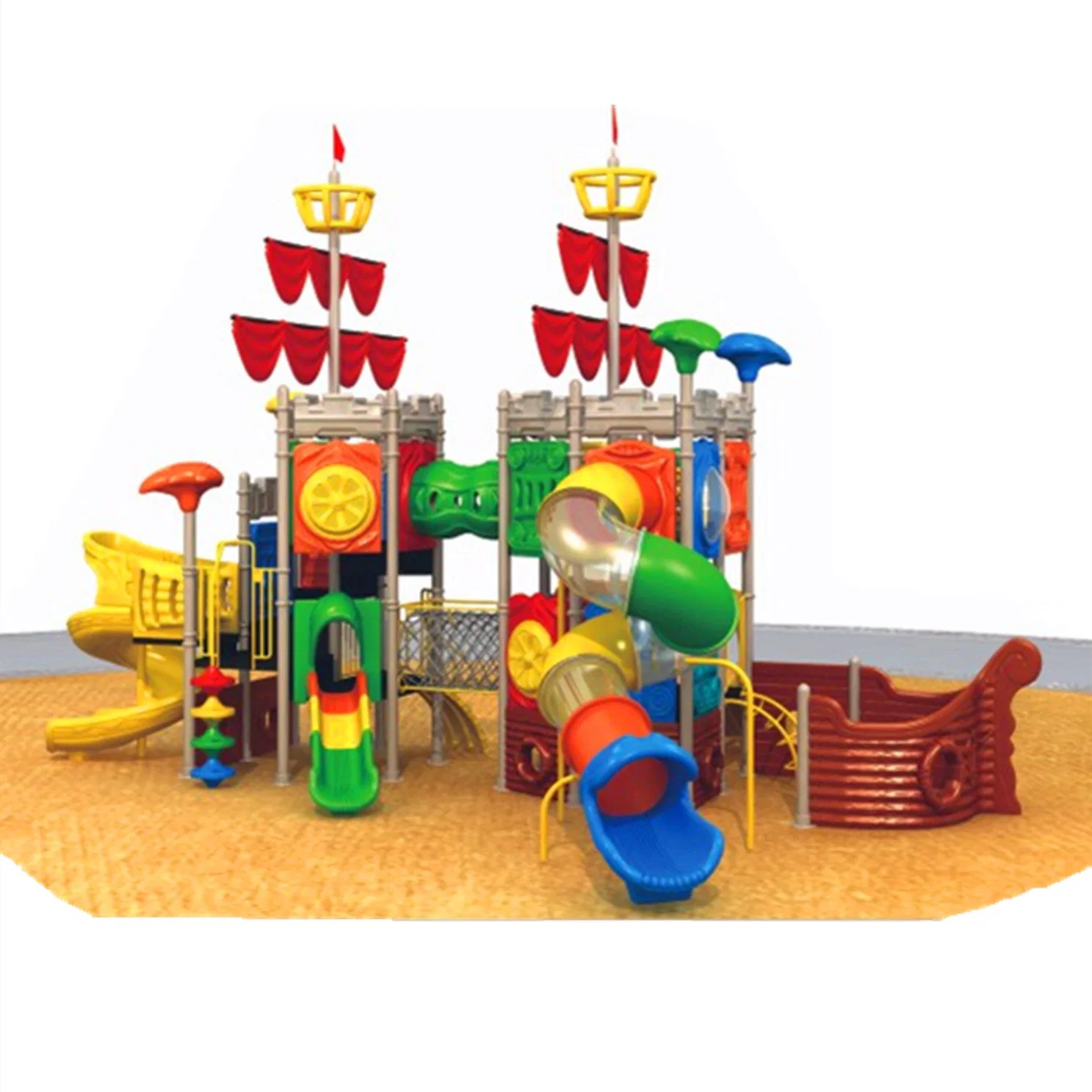 Customized Outdoor Playground Large Amusement Park Rope Climbing