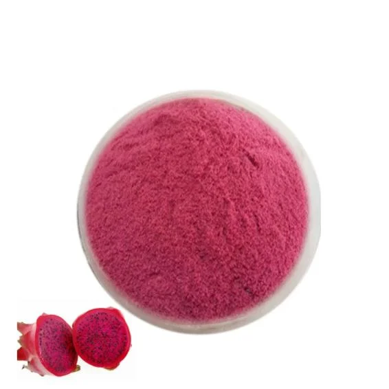 China Quality Freeze Dried Red Dragon Fruit Powder Pitaya Powder Fruit Powder Instant Drinks