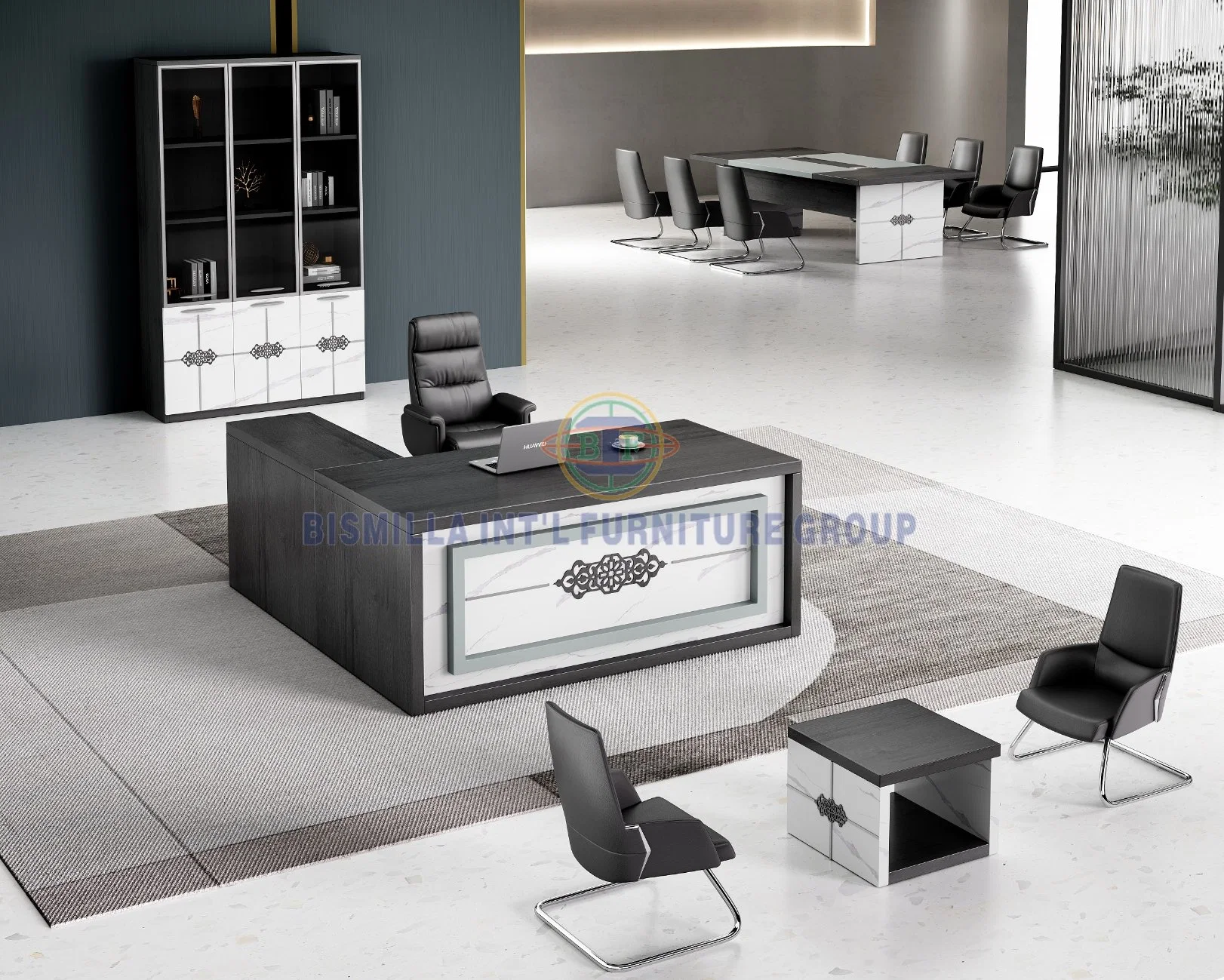 Nouveau design mobilier Arabie Saoudite populaire Melamine Bureau Table