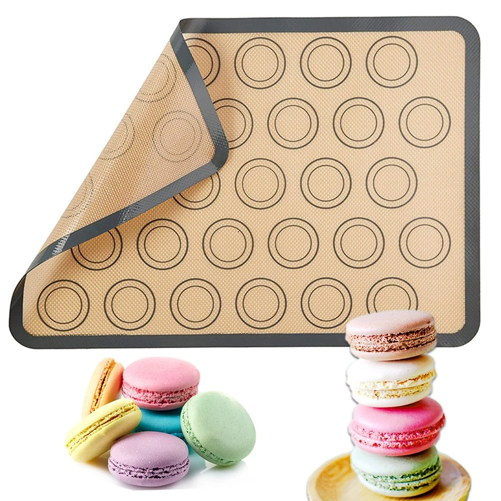 Custom Different Styles Non Stick Macaroon Silicone Baking Mat