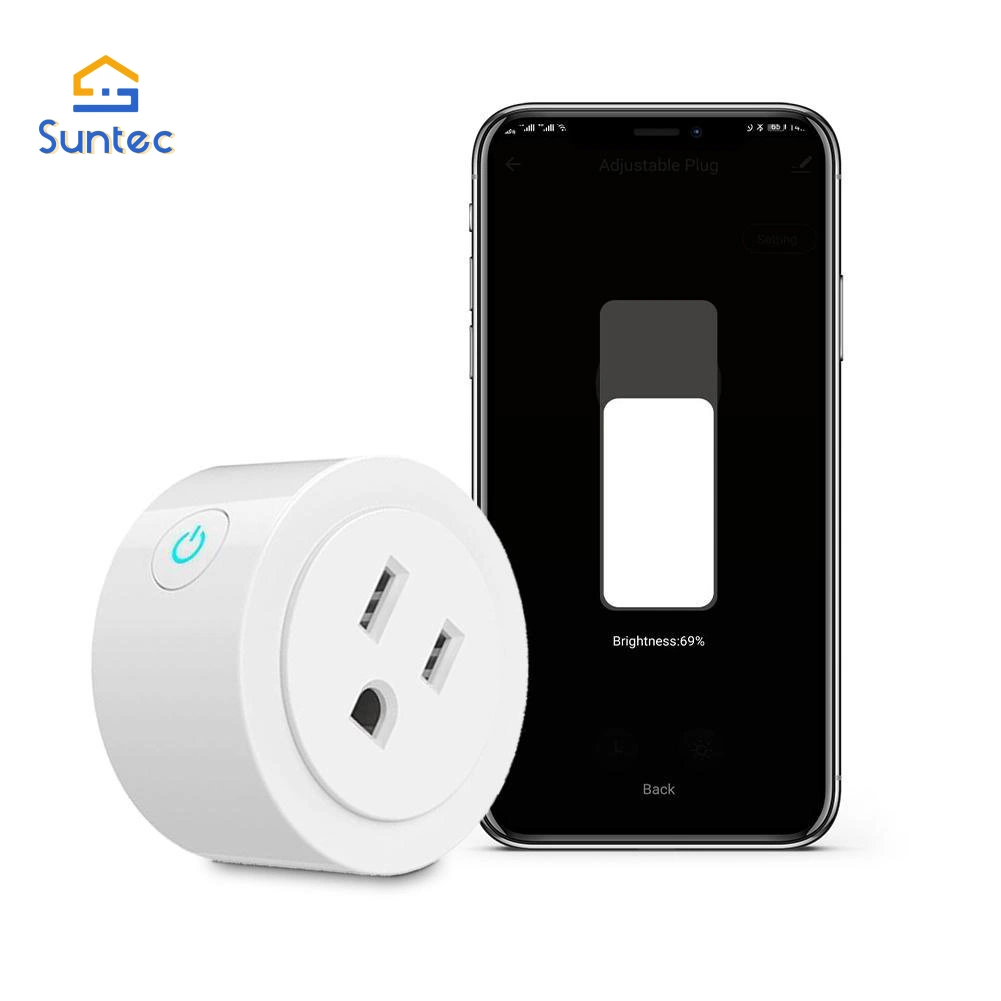 WiFi Smart Power Socket Plug Brightness Adjust Plug Tuya Smart Life APP Compatible