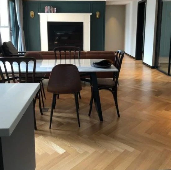 Arriba Grado/concreto retorno y reemplazo Roble Chino sólido Herringbone Pisos de parquet