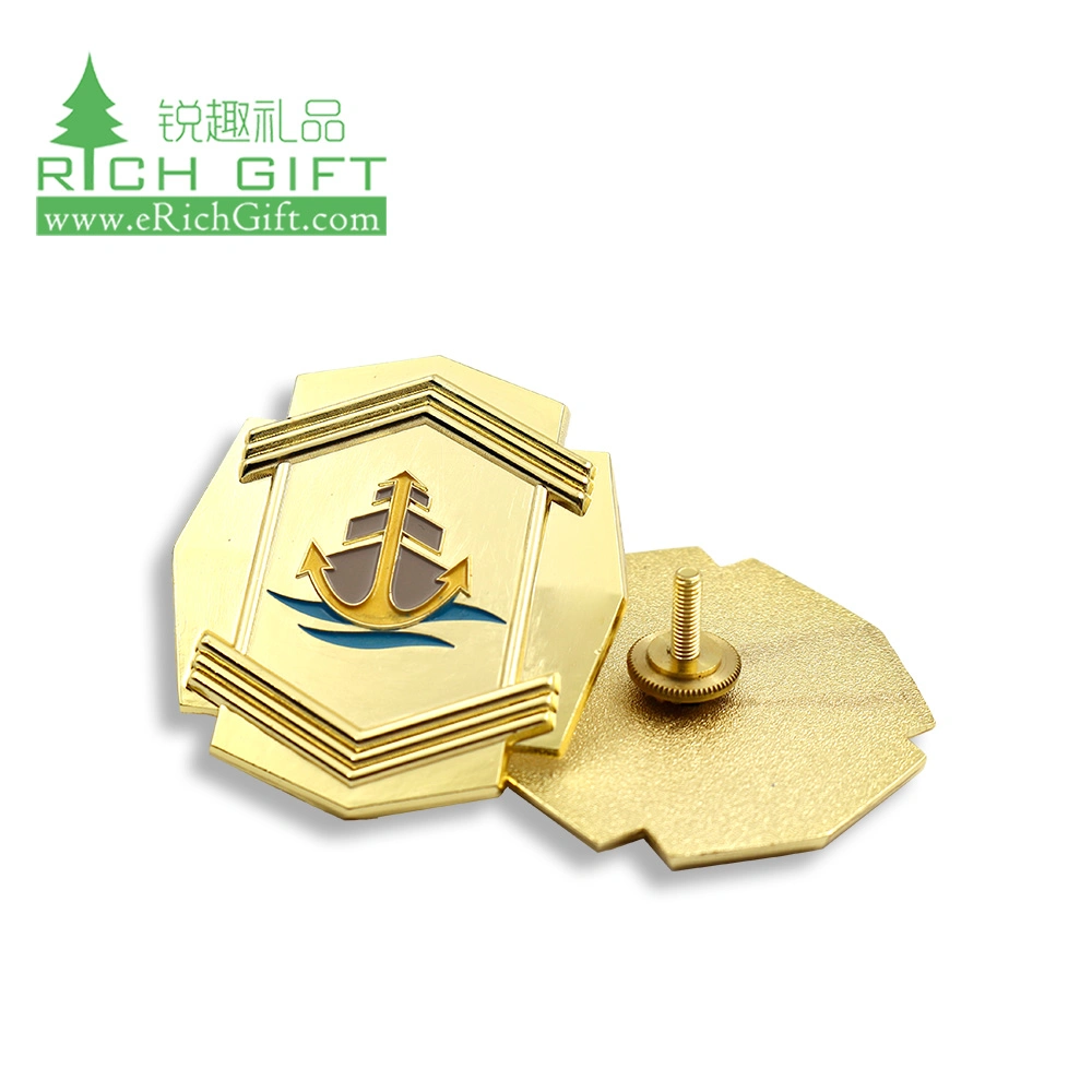 Comercio al por mayor Bastón UK oficial ruso hombro Insignia Insignia de solapa de metal personalizados militar uniforme del ejército grabado personalizado personalizado insignia de la Estrella de Sheriff