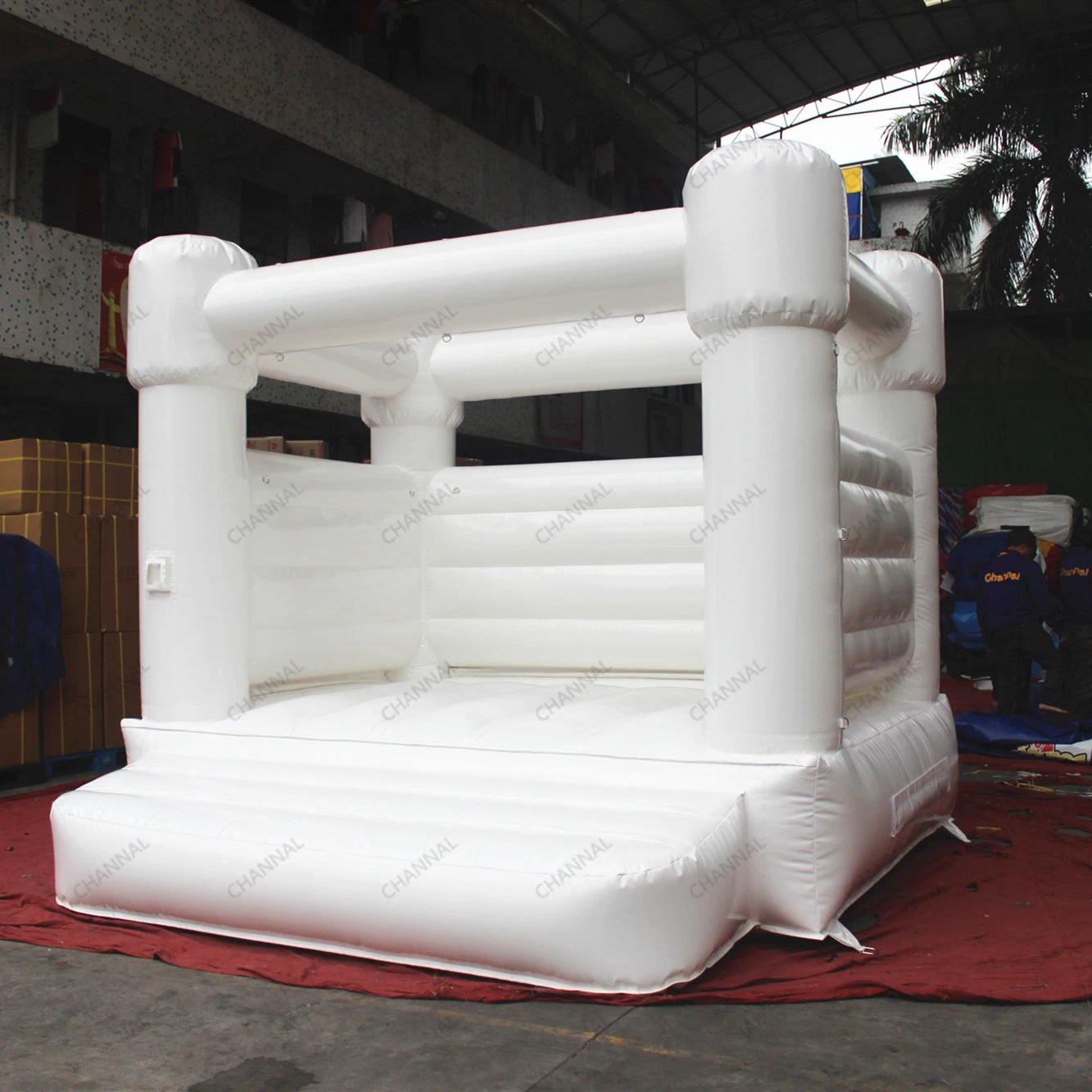 Weiß Bounce Haus Hochzeit Burgen Jumping House Aufblasbare White Castle-Chb1319