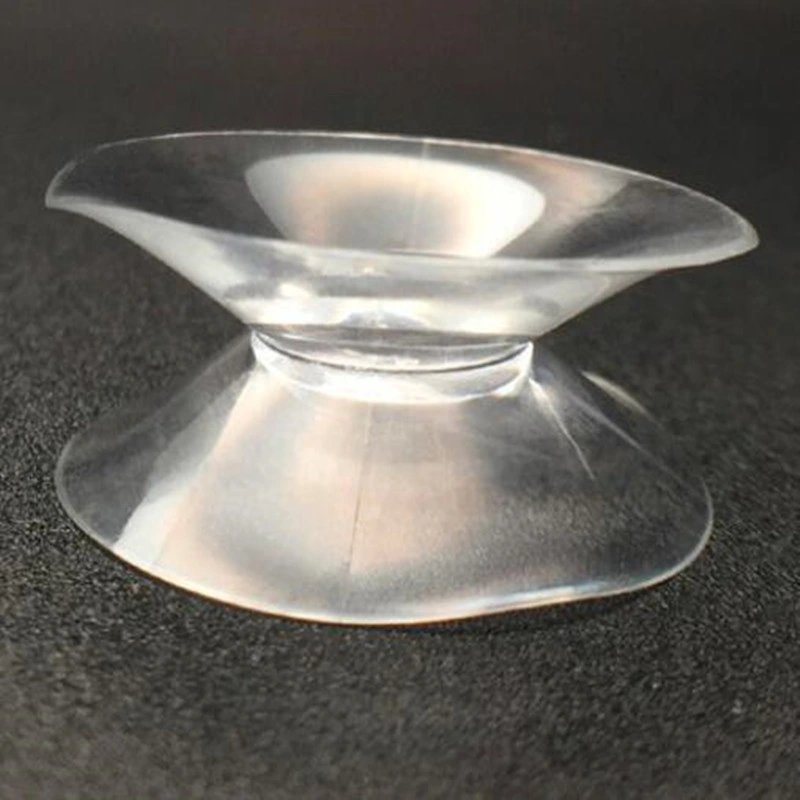 Clear PVC 30mm 50mm 60mm 80mm Double Sided Suction Cups Plastic Sucker