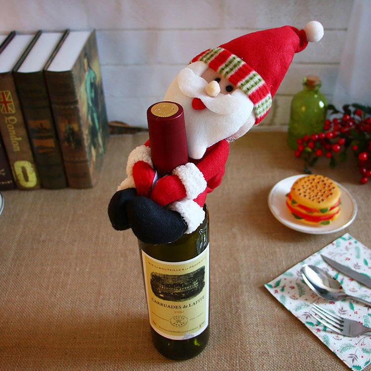 Nicro New Products Variety Style Sweater Coat Wine Bottle Cover Merry Christmas Party Decoration Supplies