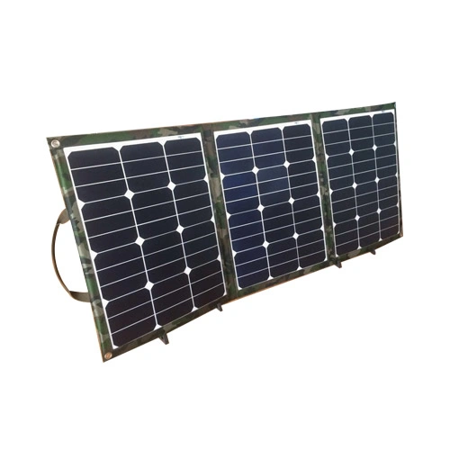 Portable Folding Mono Silicon Solar Panel Charger Power Bank for Outdoor Camping Battery