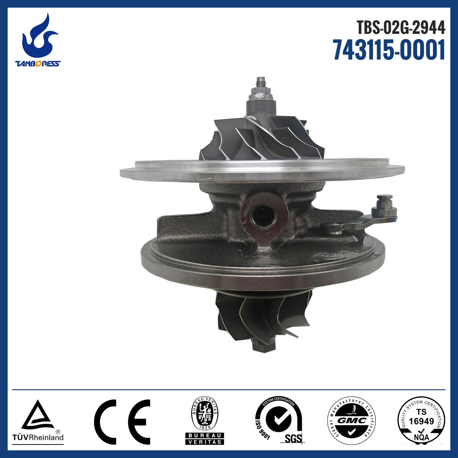 Turbocharger cartridge for Mercedes-Benz GT2359V OM 648 DE 32 LA (R6)  743115-0001 743115-1 743115-5001S