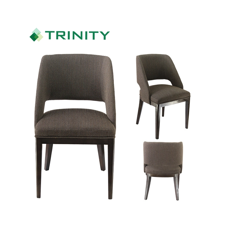 Elegant Leather Dining Restaurant Chair Chinese Furniture with Excellent Service