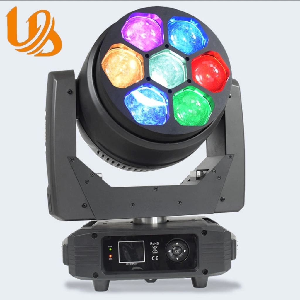 LED Mini Bee Eye 7X40W RGBW 4in1 Rotating Stage Beam Effect LED Moving Head Light