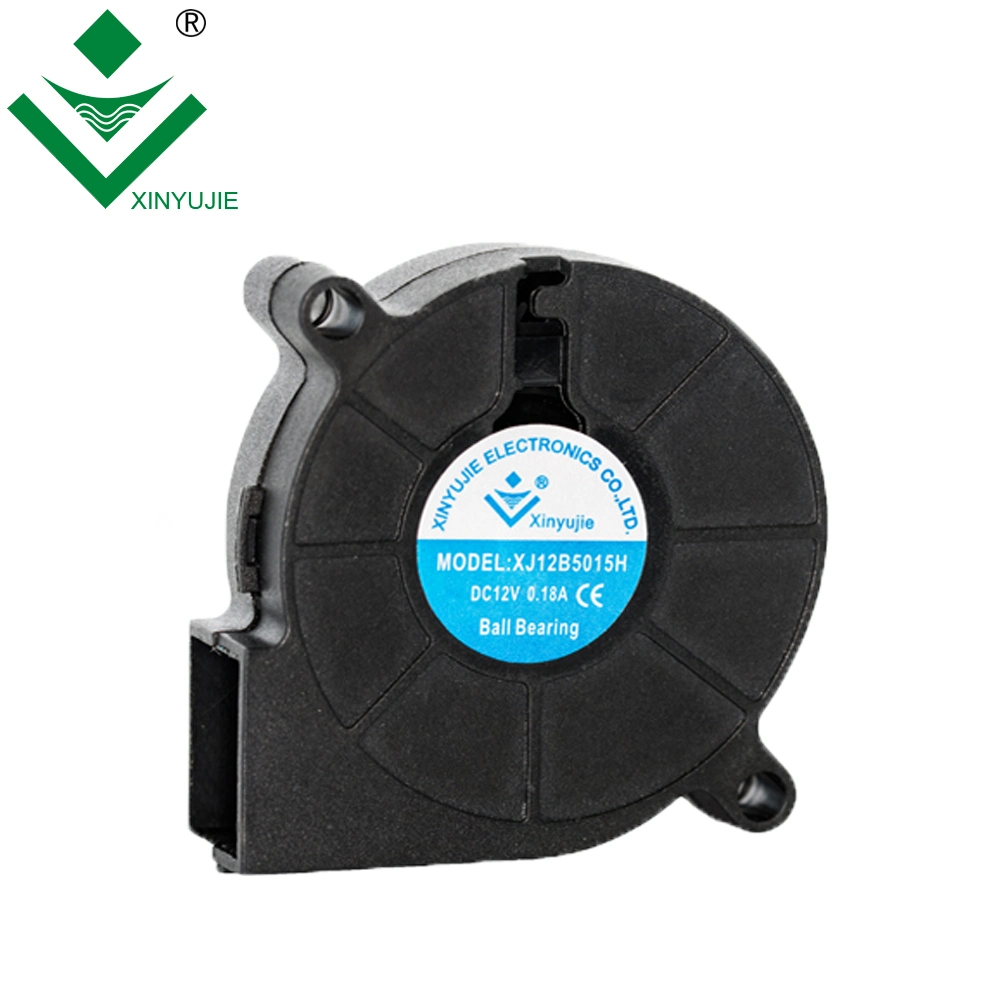 Mute Xyj5b5015m Silent 2/3/4 Pins Plastic Centrifugal Fan Customized Xyj12b5015h 5/12/24V DC Blower Fan 51X51X15mm