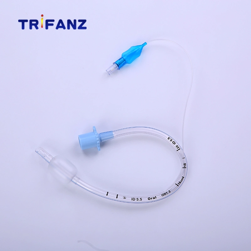 Material médico tubo descartável tubo endotraqueal com tubo oral com cabeça