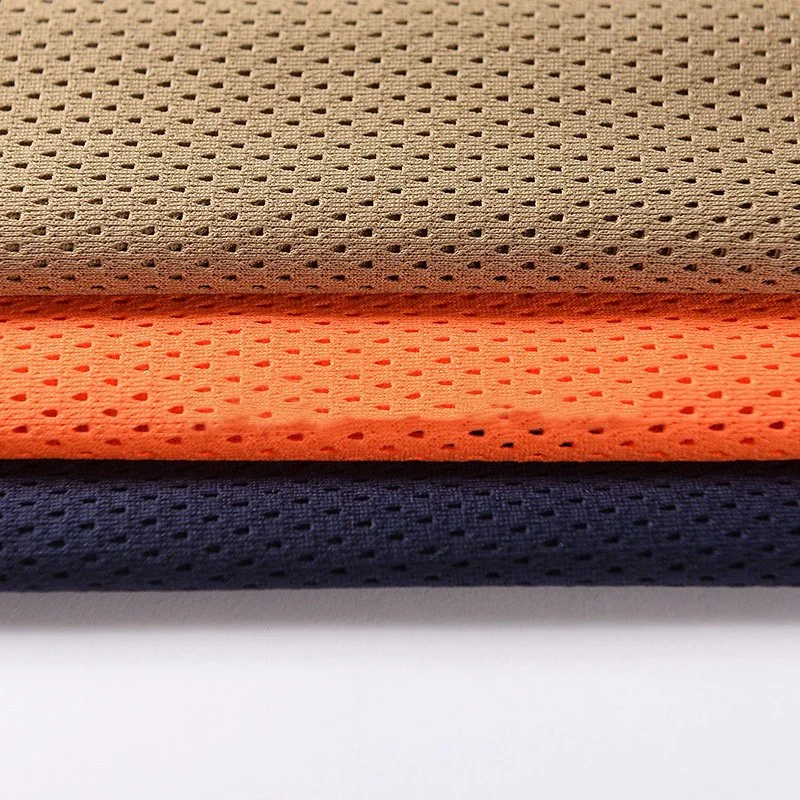 Bamboo Polyester Knitted Fabric 100d Mesh Hole Cloth 160g Quick-Drying Basketball Clothing Sportswear Bullet Fabric