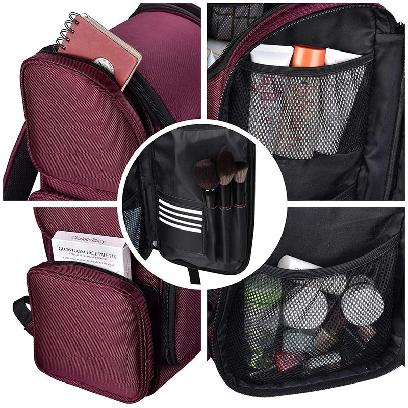 Custom Multiple Layers Cosmetic Hairdresse Salon Barber Tools Backpack Bag