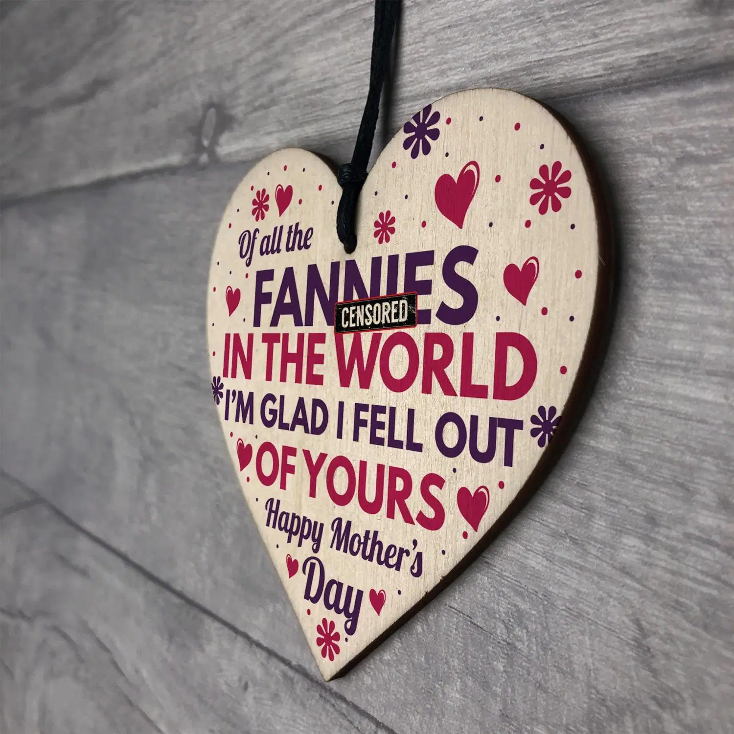 Thank You Mum/Dad Wooden Heart Plaque for Perfect Mum/Dad Gift