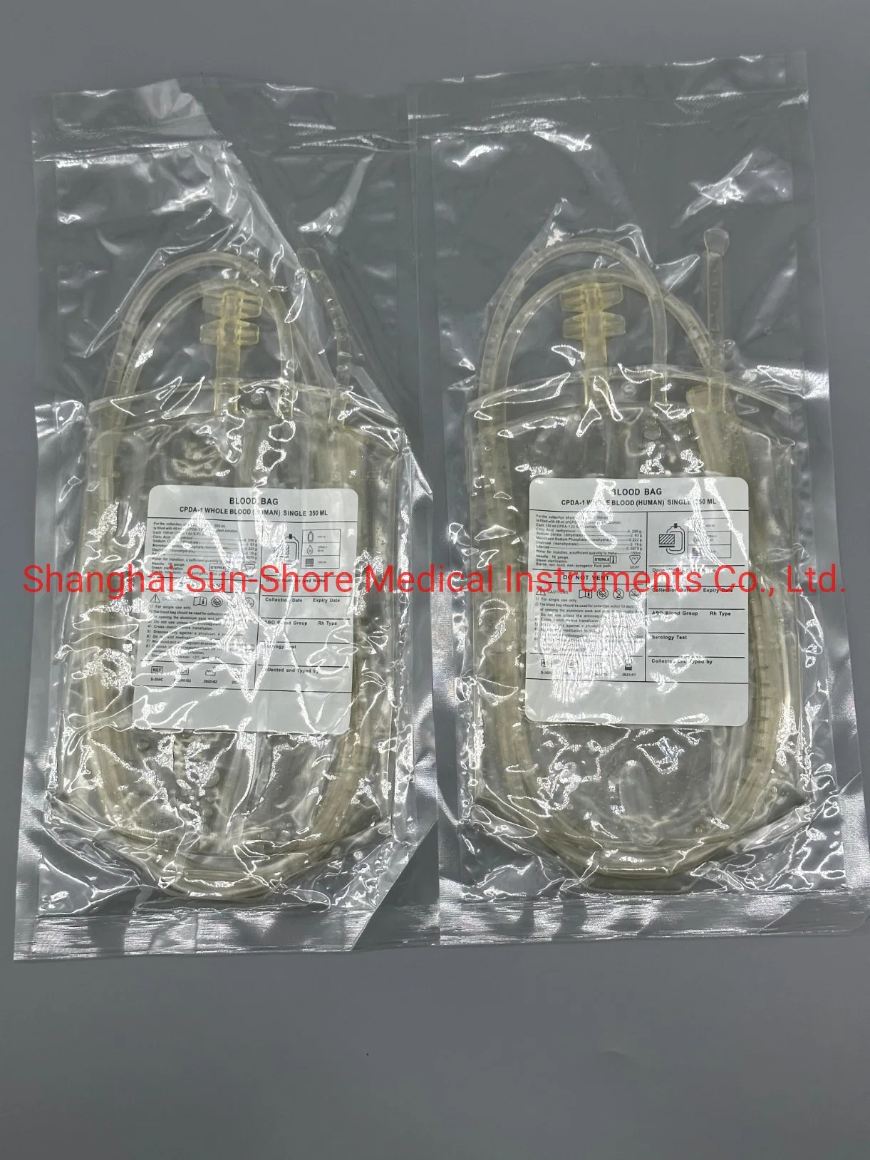 Disposable Single Double Medical Blood Transfusion Collect Bag Factory Price