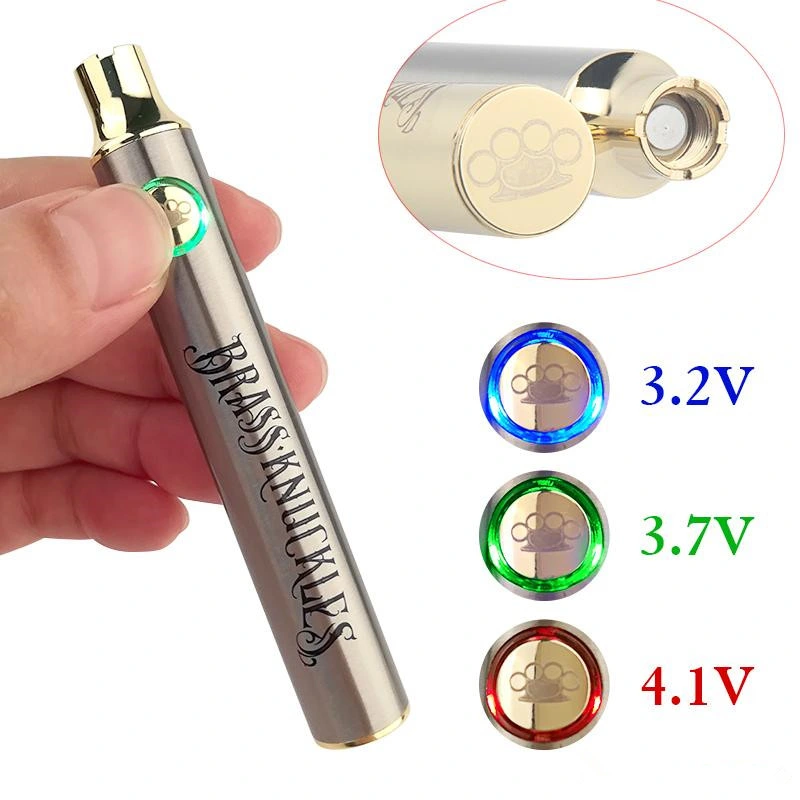 Variable Voltage Preheat E Cigarettes Bk Battery Brass Knuckles Vape Pen with 900mAh