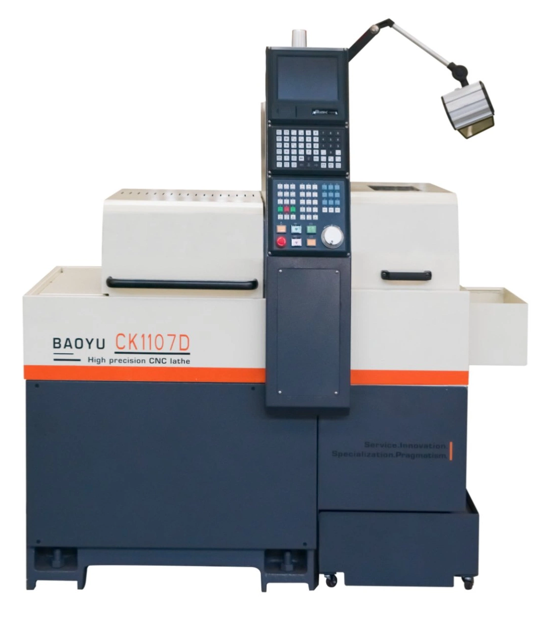 Alta precisión Ck1107D Swiss CNC Latha Metal Fresa máquina para Corte de metales