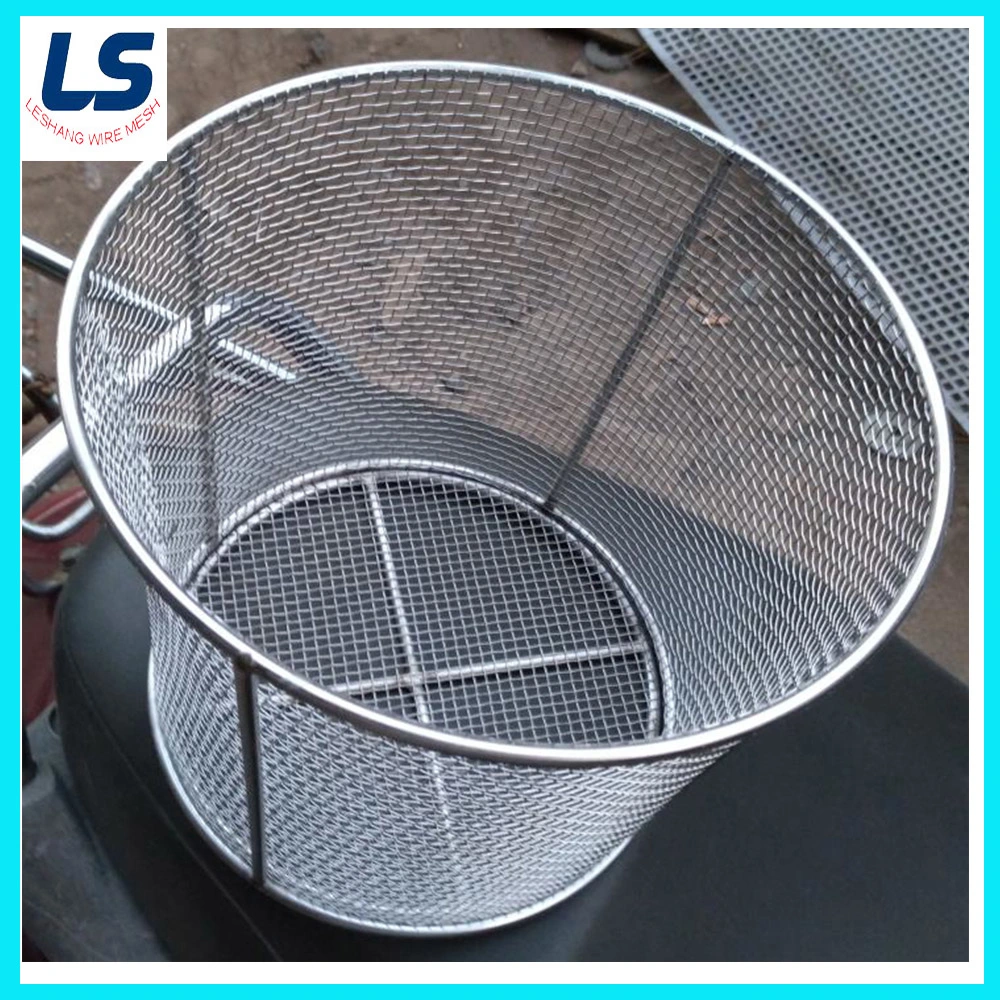 Customized Stainless Steel Woven Wire Mesh Basket
