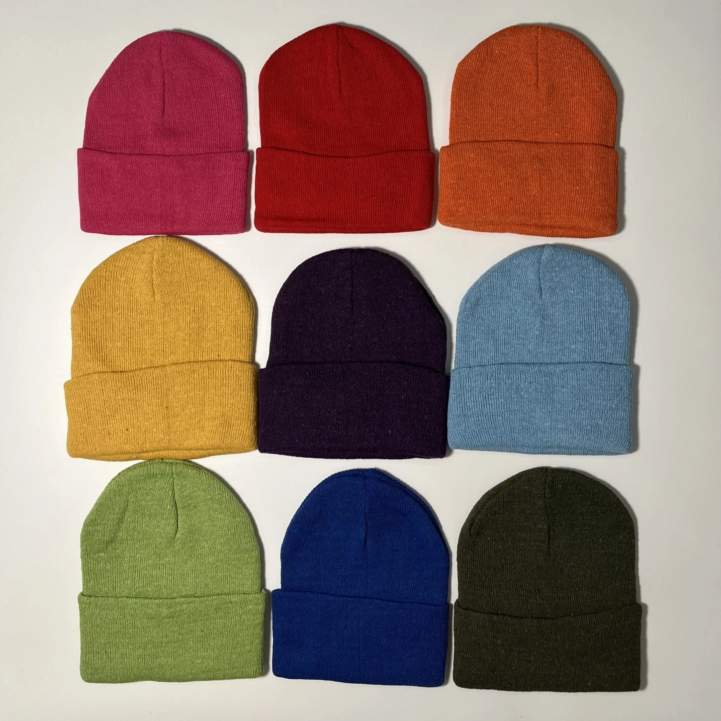 Gorro de punto Unisex invierno barato Gorras en colores brillantes Neón