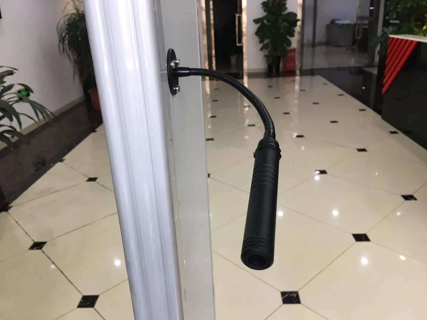 Infrared Adjustable Height Walk-Through Temperature Metal Detector