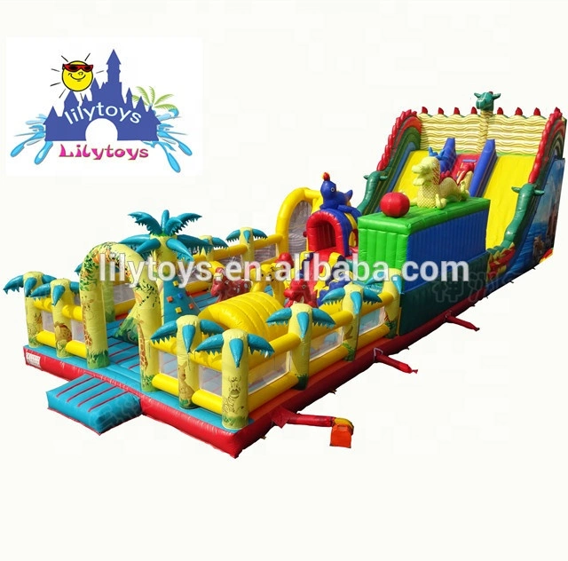 Jirafa inflables juegos de jardín para uso exterior Bouncer Funcity inflables