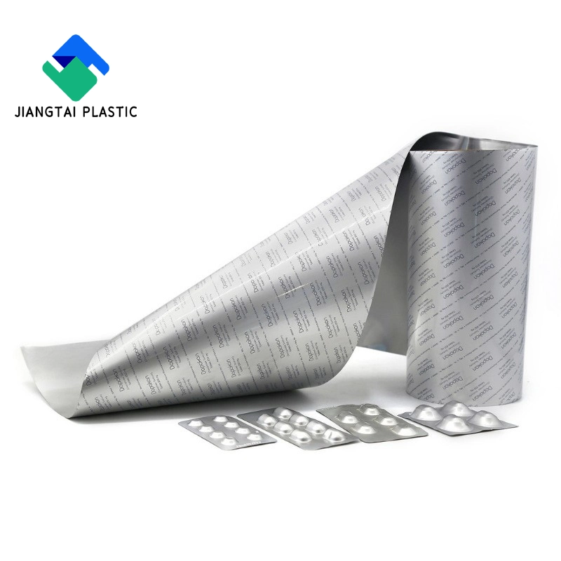 Jiangtai Factory Price Coated Aluminum Material Big Printing Ptp Aluminum Foil Jumbo Roll