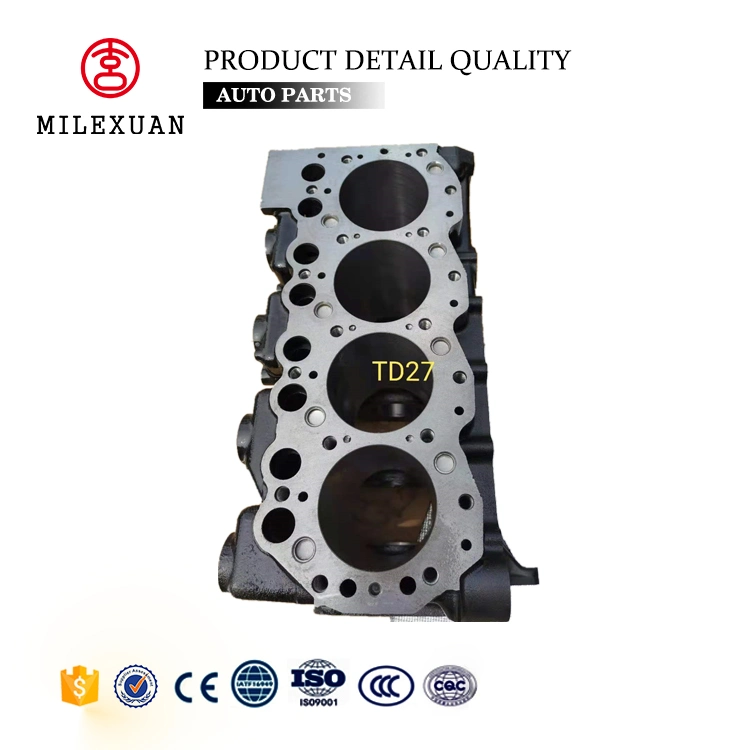 Milexuan Auto Parts Hot Sales el más barato Td27 Motor diesel del coche Bloque de cilindros corto para Nissan
