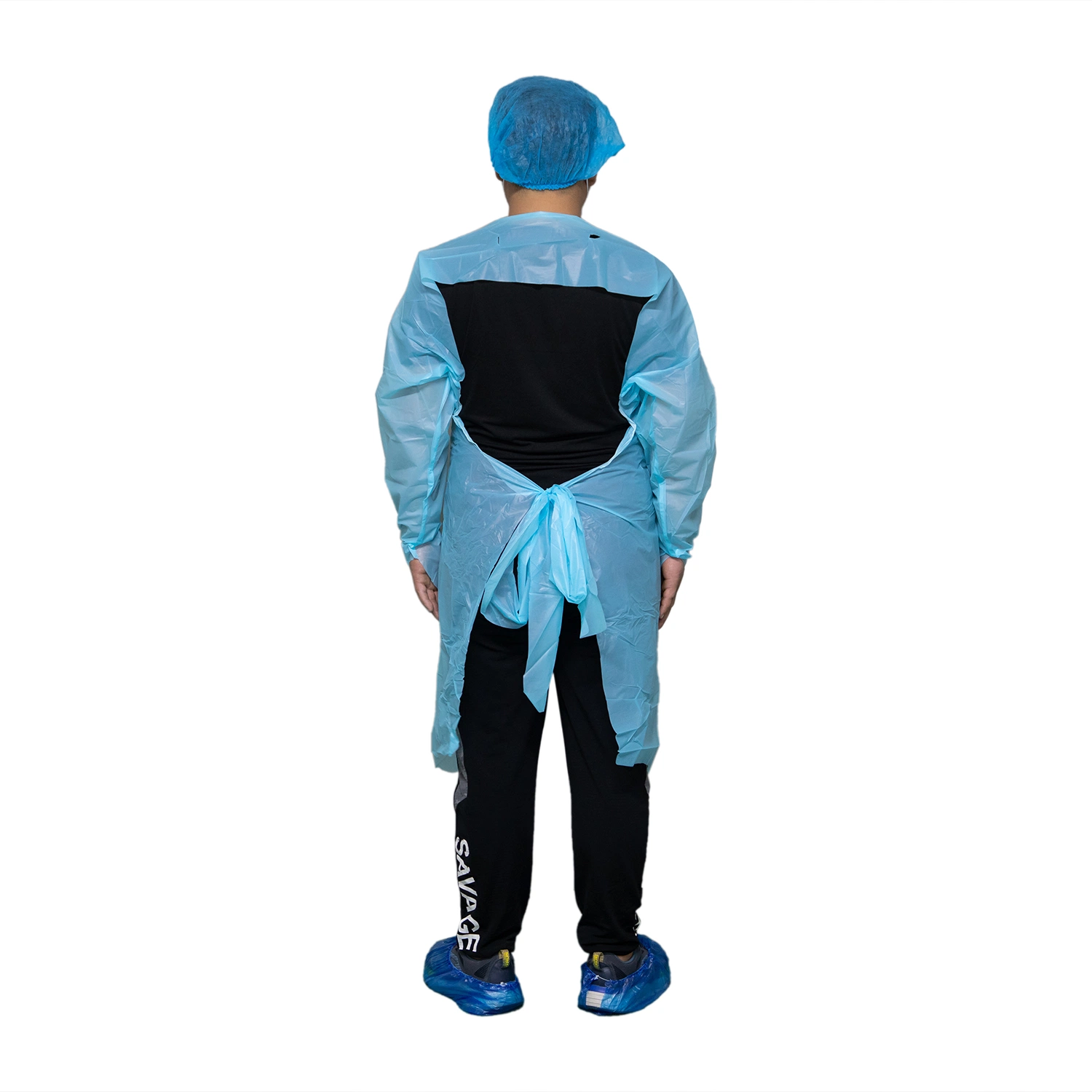 Examination Food Processing Disposable Liquid Proof CPE Apron Plastic Protect Isolation Gown