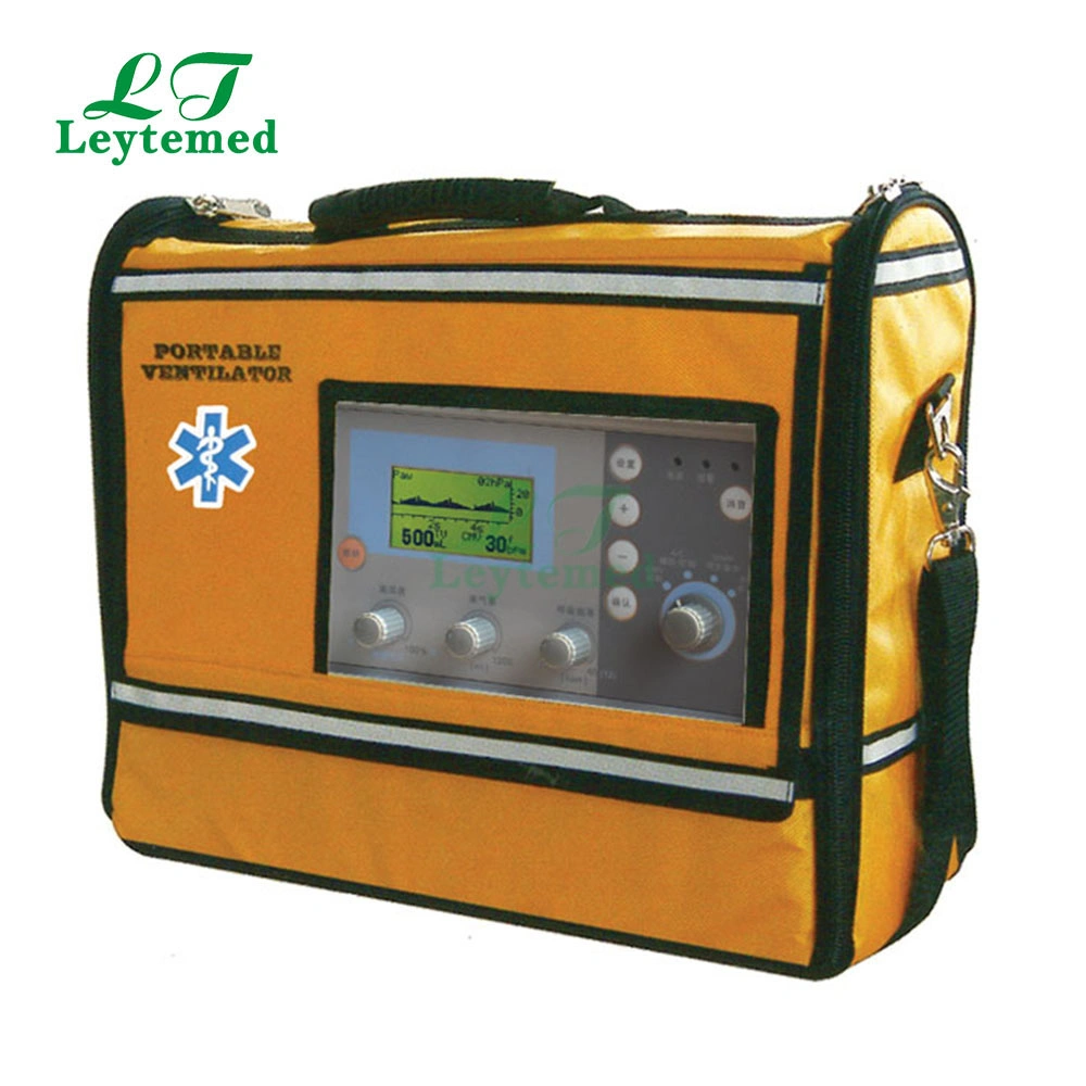 Ltsv07 Pantalla LCD de portátil de emergencia ambulancia de la niño/adulto sistema respirador médico