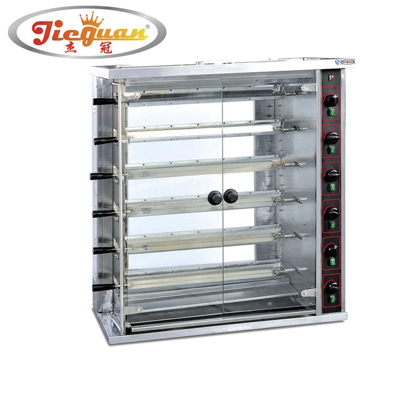 Gas Rotisserie Chicken Machine für Restaurant Bäckerei Vertikale Rotisserie