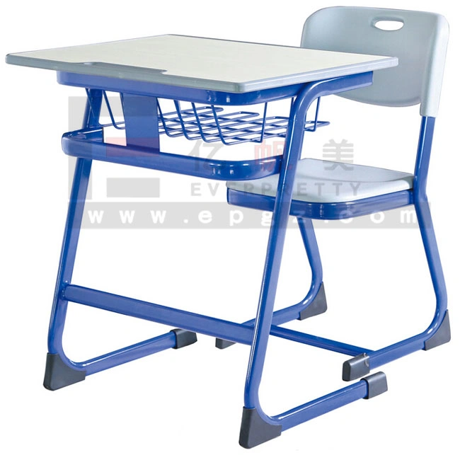 School Classroom Funriture Wooden Plastic Student Double Desk and Chair