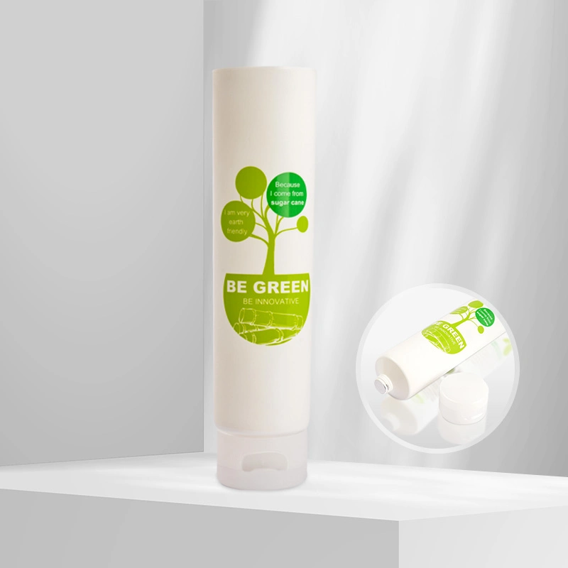 Reciclado Bio-plástico tubo cosmético Mayoristas tubo de caña de azúcar Embalaje sostenible con 3,38oz 5,07oz 6,76oz 8,45oz