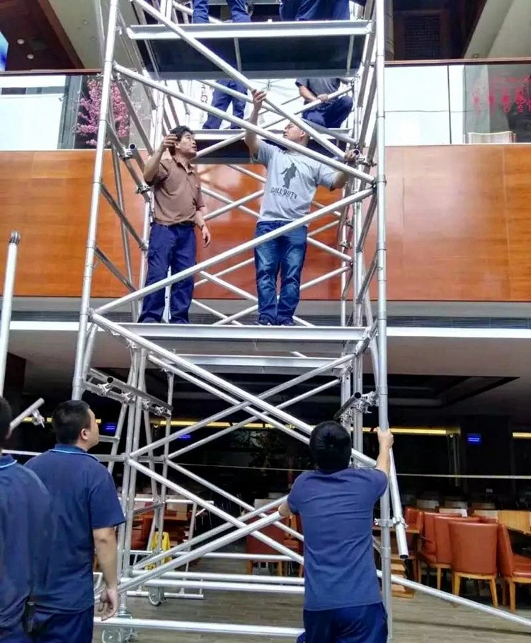 Dragonstage High quality/High cost performance Aluminium Scaffold Ladder Scaffolding (2*1.35m)