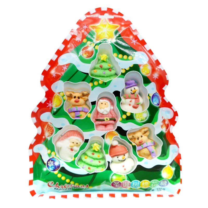 100g Retailer Hot Sale Christmas Tree Marshmallow Best Gifts for Kids