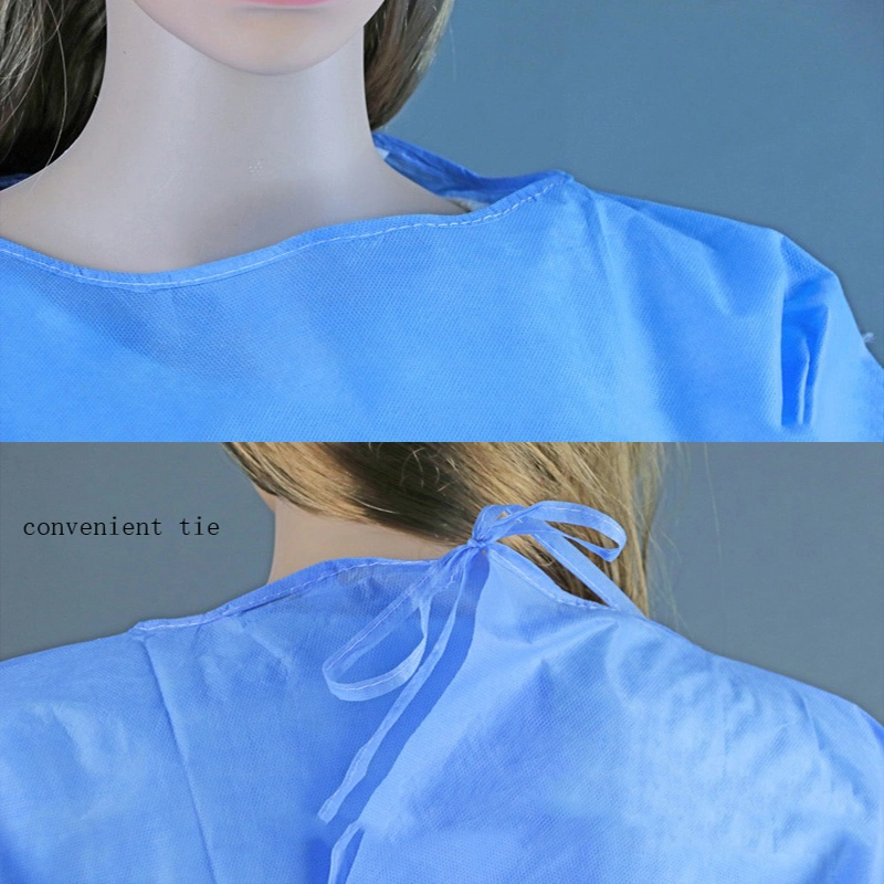 Disposable PP PE SMS Nonwoven Cleaning Cloth Isolation Gown