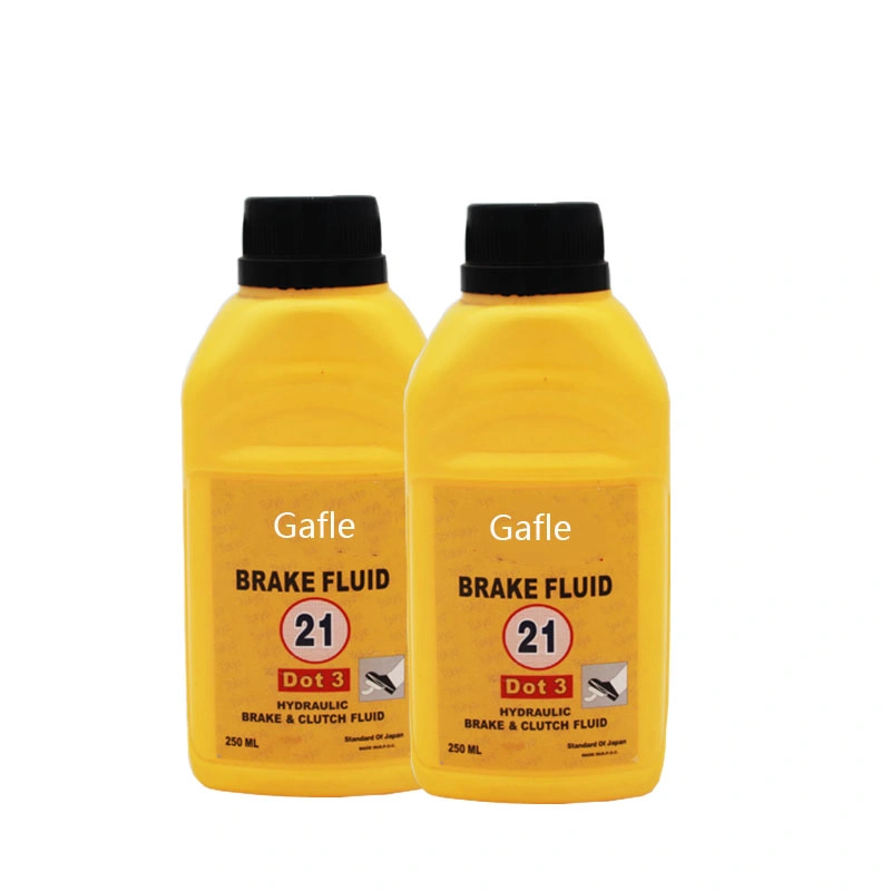 Gafle Lubraicant Oil 250ml/500ml de base de etileno de Automoción de líquido de frenos DOT3