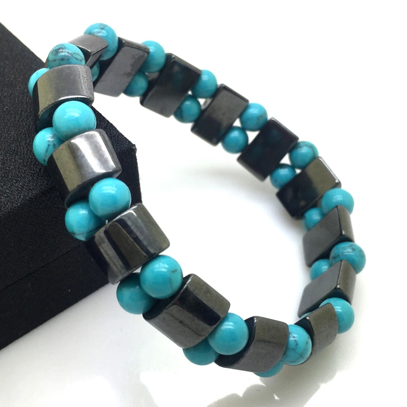 Fashion Hematite Bracelet with Magnetic for Body Health Care (CFHB024BL)