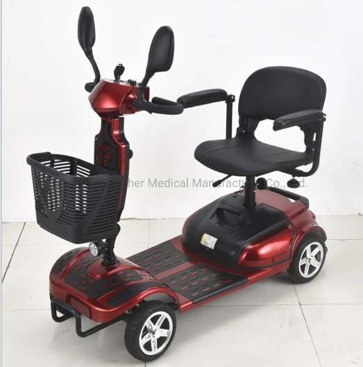 Approved High-Quality Handicapped Four Wheels Electric Mobility Scooter for Elderly and Adult