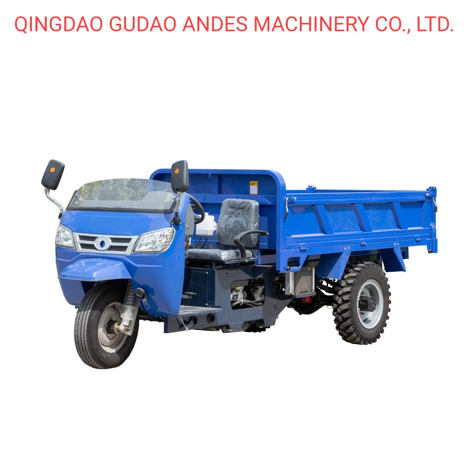 Capacité de chargement de 3 tonnes Mini Diesel tricycle / petit camion Pour l'exploitation minière