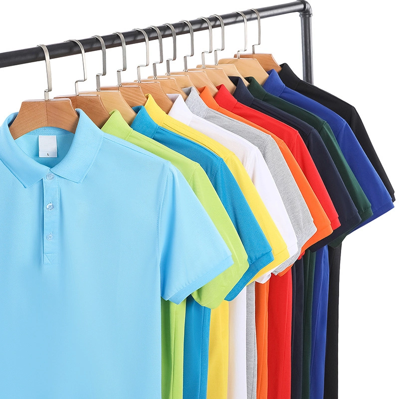 Manufacturer Custom Logo Short Sleeves Mens Polyester Dry Fit Golf Polo Shirt